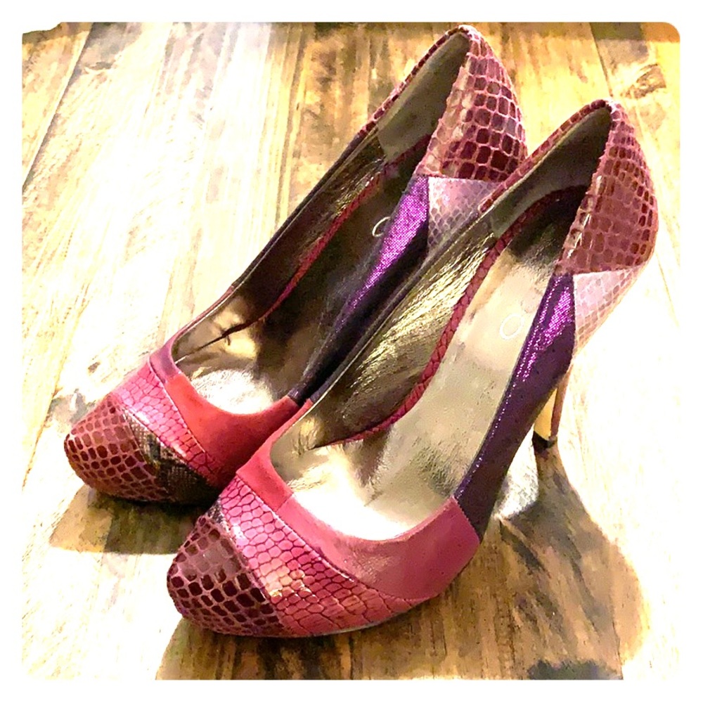 Aldo multi textured 4” heels